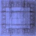 thumbnail image 1 of Ahgly Company Machine Washable Indoor Square Oriental Blue Industrial Area Rugs, 8' Square, 1 of 4