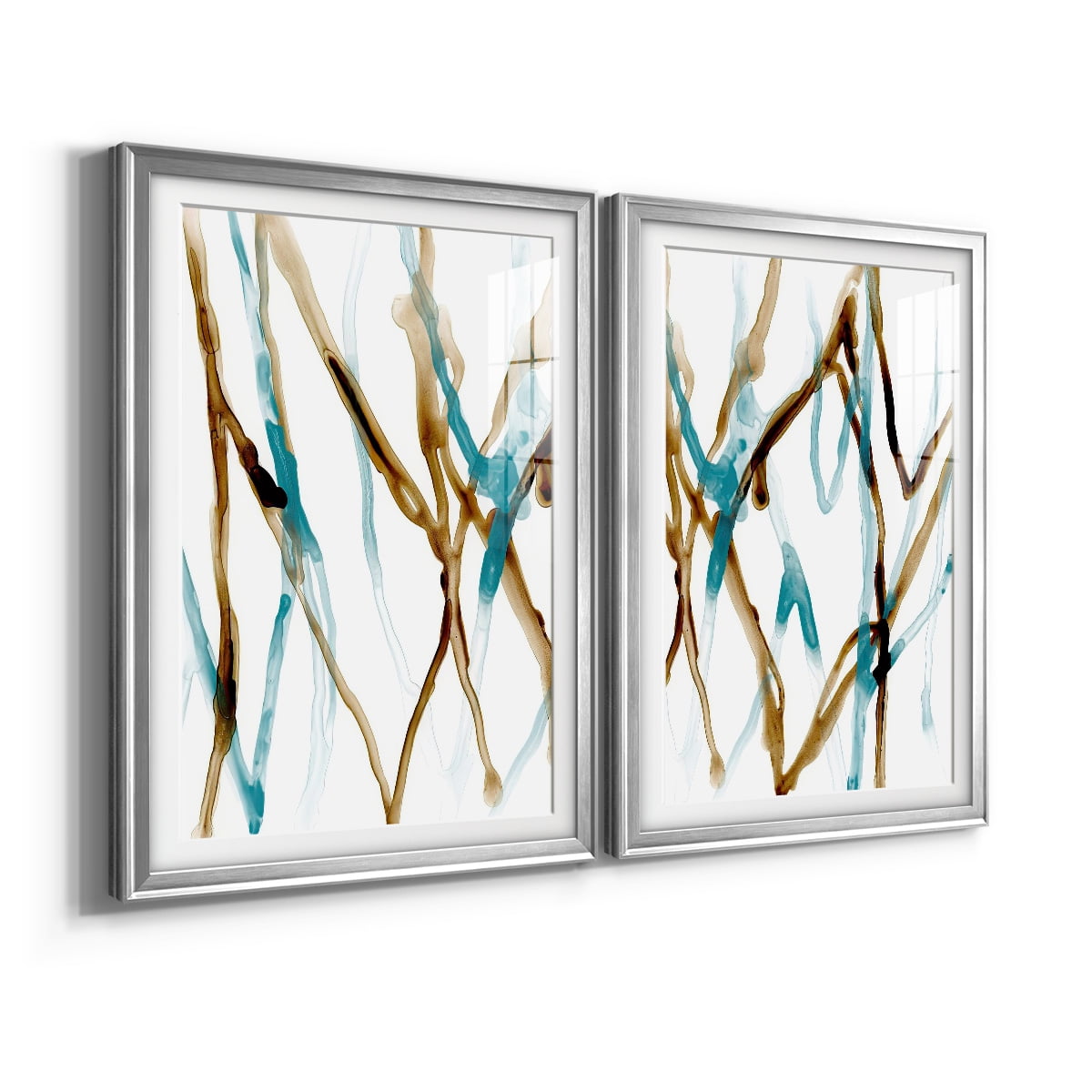 Wexford Home Runnel XVII Premium Framed Print, 22.5" x 30.5" - Ready to Hang, Silver (Set of 2)