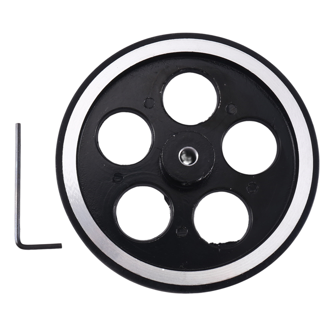 Roue de Mesure en Caoutchouc d'Aluminium Industriel 300Mmx6Mm pour Encodeur Industriel