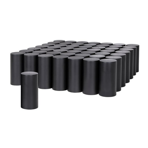 United Pacific 10190CB Wheel Lug Nut Cover Set   33mm X 4 1/4", Black, Tall