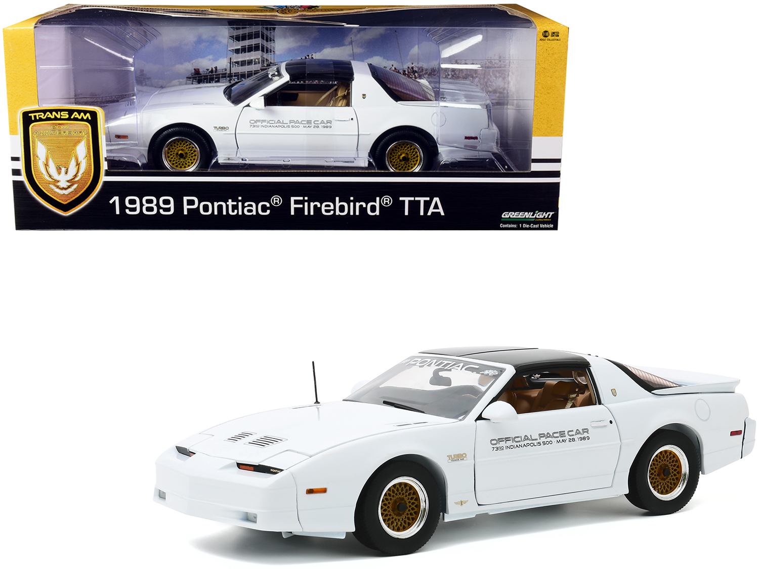 1989 Pontiac Firebird Turbo Trans Am TTA Official Pace Car White 