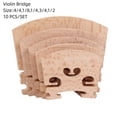 thumbnail image 4 of 10pcs Érable Violon Chevalet Type Régulier 4/4 1/8 1/4 3/4 1/2 Accessoires de Violon, 4 of 8