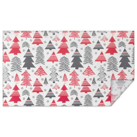 

Christmas Rectangle Table Cloth Winter Xmas Trees Table Cloth 60x102inch Polyester Waterproof and Reusable Tablecloths for Kitchen Dining Room Living Room Parties