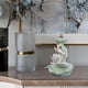 thumbnail image 4 of Quemador de de reflujo meditación decoración soporte de fuente de humo ornamento humo cerámica cascada para habitación Yoga Loto blanco celadón Soledad Quemador de incienso de reflujo, 4 of 7