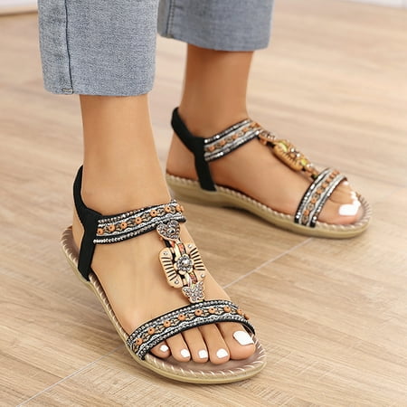 

Women Beach Sandal Toe Fringe Slipper Fish Mouth Platform Multicolor Embroidered Sandals Slippers Note Please Buy One Or Two Sizes Larger