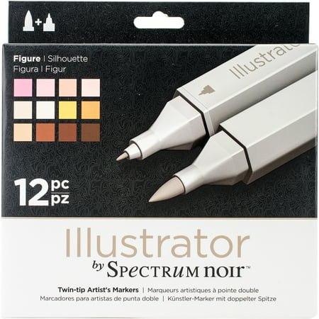 UPC: 0709650816961 | Spectrum Noir Illustrator Twin Tip Markers 12/Pkg-Figure