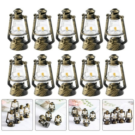 RENACLIPY Dollhouse Miniatures Lights Plastic Assorted Color 10Pcs