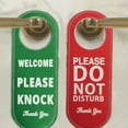 thumbnail image 2 of Shisuyan 2Pcs Please Do Not Disturb Warning Door Sign Hotel Door Indicator Double Side Hanging Door Sign, 2 of 9