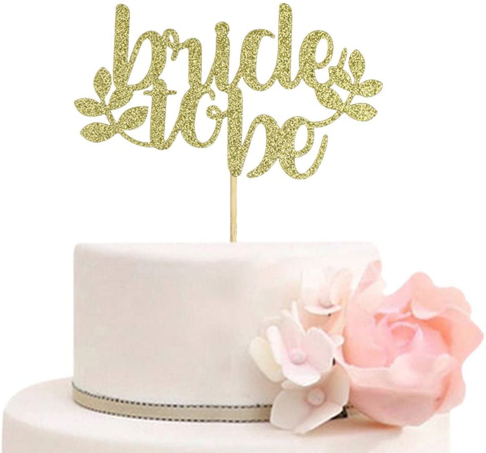 Love Cake Topper Sparkle Glitter Gold Wedding Decorating Party di fidanzamento C