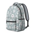 thumbnail image 2 of Pioneer Flower Floral Print Pattern Backpack for School, Cute School Bag with Adjustable Shoulder Straps and Padded Back, 15.3"x11"x7.1", 2 of 5