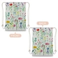 thumbnail image 7 of PIKWEEK Colorful floral print drawstring backpack for sports, camping, travel, backpack for washing, swimming, beach exercise, available in two sizes 13.7*19.6 in, 7 of 7