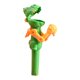 thumbnail image 1 of Varita de silicona con forma de dinosaurio para gatos y palito de madera para la limpieza dental, 1 of 7