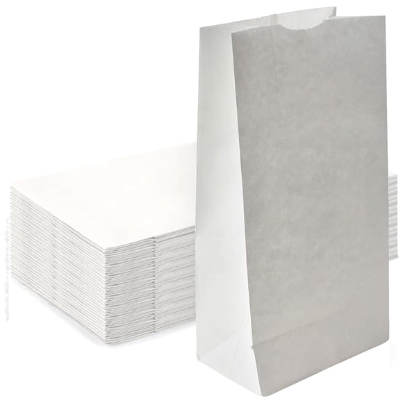 Bolsas de papel Concession Essentials blancas de 1,8 kg, paquete de 150