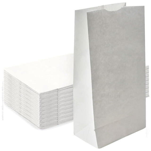 Bolsas de papel Concession Essentials blancas de 1,8 kg, paquete de 150