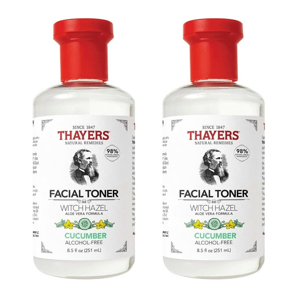 Thayers Tonique Hydratant Sans Alcool Concombre Hamamélis avec Formule Aloe Vera 8.5 Oz (Lot de 2)