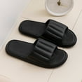 thumbnail image 2 of KaLI_store Summer Saving Clearance! Womens Slides Women Men Slippers Home Couple Shoes Indoor Outside Soft Soled Slippers Black,9, 2 of 5