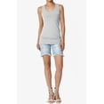 thumbnail image 6 of TheMogan Women's Basic Scoop Neck Racerback Stretch Cotton Tank Top Sleeveless Sporty Tee Light Grey M, 6 of 7