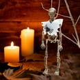 thumbnail image 2 of Halloween Ornaments, Halloween Scene Decoration Props Skeleton Skeleton Horror Pendant, White, 2 of 7