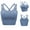 Blue, variant on Women Sling Tube Top Wrapped Chest Female Vest with Pads Tank Yoga Bras
