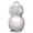 Imitation Pearl/Clear, variant on Delight Jewelry Silvertone 3-D Imitation Pearl & Clear Crystal Owl She is Clothed in Stength and Dignity Charm Necklace, 20" 3"
