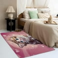 thumbnail image 3 of Cat Rug for Girls Bedroom - 3x5 Rug - Cat Rug - Cute Kitten Area Rug - Girls Kids Kawaii Pet Rugs - Love Pink Carpet, 3 of 7