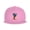 Pink, variant on Snapback Hat Lineman America Flag Flat Brim Adjustable Baseball Cap for Men Women Trucker Hat Gray