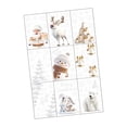 thumbnail image 1 of 9x Adhesivos navideños para ventanas, calcomanías navideñas, fáciles de limpiar, regalo ideal, decoraciones navideñas, adhesivos para ventanas de Estilo A, 1 of 8