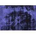 thumbnail image 1 of Ahgly Company Machine Washable Indoor Rectangle Abstract Blue Modern Area Rugs, 2' x 4', 1 of 4