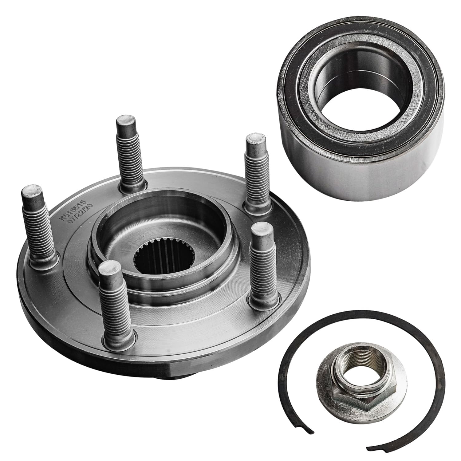 Detroit Axle - 2 Front Wheel Bearing Hubs for 01-12 Ford Escape Mercury Mariner Mazda Tribute, Replacement 2001 2002 2003 2004 2005 2006 2007 2008 2009 2010 2011 2012 Wheel Bearing & Hubs Assembly