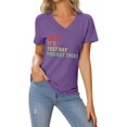 thumbnail image 1 of Youmylove Hauts Doux pour Femmes T-Shirt Décontracté Imprimé Cœur de la Saint-Valentin Col Rond Manches Courtes T-Shirts Stylés, 1 of 4