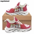 thumbnail image 1 of Zapatos planos con estampado de gatito de dibujos animados para mujer, zapatillas deportivas casuales de moda, zapatillas clásicas para correr con cordones, 1 of 6