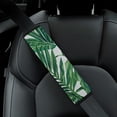 thumbnail image 4 of WYYP Green Leafy Plant Car Seat Belt Cover Pad Comfortable Car Seat Strap Pads 1Pcs, 4 of 5