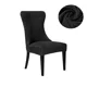 thumbnail image 3 of Funda para silla de comedor de terciopelo suave, funda elástica para silla sin brazos con Espalda alta, funda para asiento de Color sólido a prueba de polvo para fiesta en Hotel, 1/6 unidades, 3 of 5