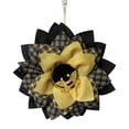thumbnail image 2 of karymi Clearance Spring Colorful Wreath Sunflower Bee Festival Wreath Decoration, 2 of 7
