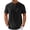 Black, variant on Mens Bubble Jacquard Henry Shirt Super Stretch Short Sleeve Button up Shirts for Men Beige