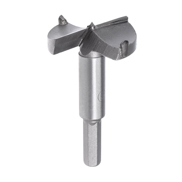 Uxcell Broca de madera de carburo de 48mm de diámetro con vástago hexagonal