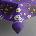 thumbnail image 4 of Cute Halloween Icons Pattern Rectangle Tablecloth 60"x102",Waterproof Polyester Rectangle Table Cloth, Wipeable Spillproof Polyester Tablecloth for Dining, Camping, Indoor and Outdoor, 4 of 6