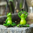 thumbnail image 6 of Green Frog Sitting Statue Frogs Garden Decor Statues for Yard and Garden Indoor Outdoor Decoration Sculpture 3Inch, 6 of 15