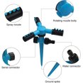 thumbnail image 3 of aspersores de césped de 360 grados que giran automáticamente para jardín, patio y niños, sistema de riego por rociador de agua, ángulo ajustable, sistema de riego giratorio de 300 pies cuadrados., 3 of 8