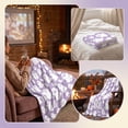thumbnail image 6 of Halloween Ghost Blanket,29.5x39.4 Inch Cute Soft Throw Blankets Gift for Women Men,Faux Flannel Blanket for Sofa Lounge,Office Nap Break,Purple, 6 of 9