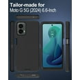 thumbnail image 2 of for Motorola Moto G 5G(2024) Case, Moto G Play 5G(2024) Case, Port Cover, Full-Body Non-Slip Silicone Rubber Covered, 3-Layer Drop-Proof Phone Case, Black, 2 of 14