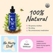 kin+kind Clean Ears - Natural Leave-In Dog Ear Cleanser - Certified USDA Organic - Fragrance Free - 4 fl oz