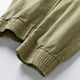 thumbnail image 4 of Pantalones largos de moda para hombre, casuales, de color sólido, cargo, con bolsillos y cremallera, cintura elástica, pantalones largos de algodón para hombre., 4 of 9