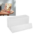 thumbnail image 1 of Record Holder, Album Cover No Assembly Required Record Storage Record Stand Simple Clear Acrylic Tabletop Album Now Playing Holder Rack for Music Lovers Player Accessory, 1 of 7