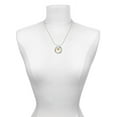 thumbnail image 3 of Delight Jewelry Goldtone Large February - Purple Crystal Heart Miracles Ring Charm Necklace, 18", 3 of 4