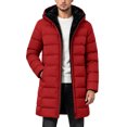thumbnail image 6 of Men's Winter Puffer Jacket Zippered Hooded Warm Thick Padded Parka Coat Outerwear with Pockets, 6 of 10