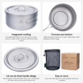 thumbnail image 2 of Olla de cocina Boundless Voyage Titanium 1000 ml para acampar, 2 of 8