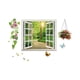 thumbnail image 5 of Pegatina de pared con diseño floral azul para decoración del hogar, ideal para restaurante. Cesta colgante, 5 of 7