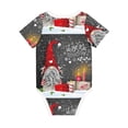 thumbnail image 2 of Daiia Traditional Scandinavian Dwarf Printed Unisex-Baby Short Sleeve Onesies Bodysuits Baby Climbing Clothes Soft and Comfortable Romper with Expandable Shoulder Design-6 Months, 2 of 8