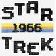 thumbnail image 2 of Women's Star Trek: The Original Series Retro Pixel 1966  Graphic Tee White Small, 2 of 4